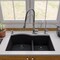 Alfi Brand Black 33" Dbl Bowl Undermount Granite Composite Kitchen Sink AB3320UM-BLA - alternate 5